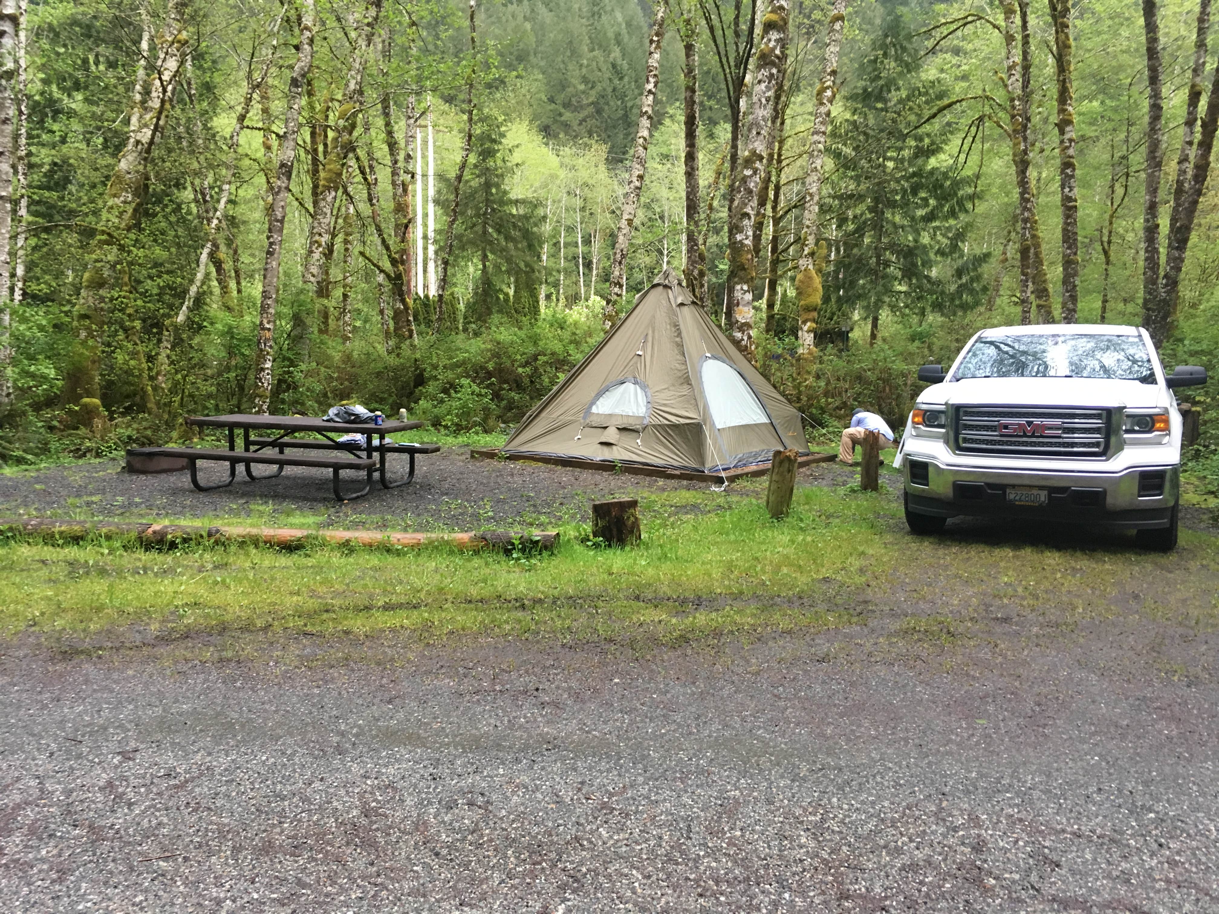 Camper-submitted photo at Jim Creek Wilderness Recreation Area near Mt. Baker-Snoqualmie National Forest