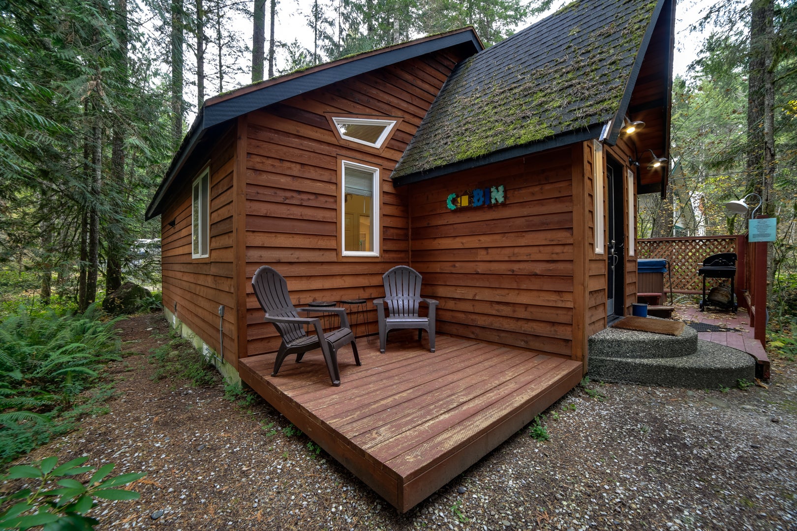 Camper submitted image from Mt. Baker Lodging - Cabin #16 - HOT TUB, FIREPLACE, W/D, D/W, BBQ, PETS OK, SLEEPS-4! - 3