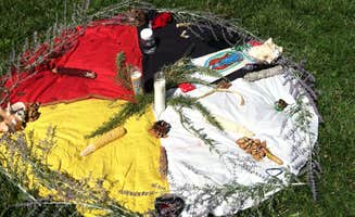 Michaela M.'s photo of tent camping at Mother Bosque Gardens near San Antonio, NM