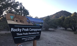 Camping near Three Peaks Recreation Area: Rocky Peak Campground, Cedar City, Utah
