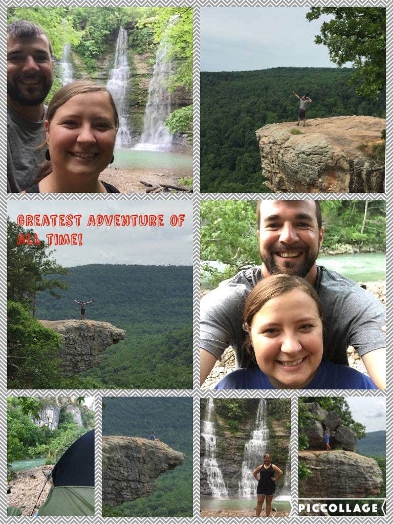Kelly T.'s photo of tent camping at Kyles Landing Campground — Buffalo National River near Branson, MO
