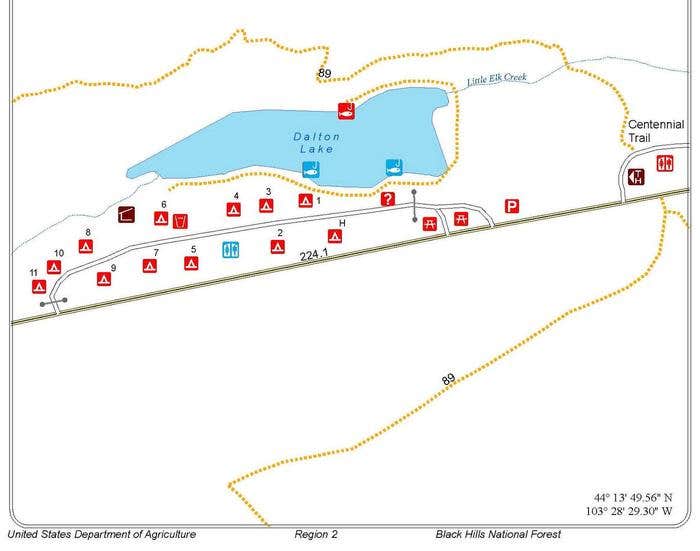 Camper submitted image from Dalton Lake Campground — Black Hills National Forest - 1