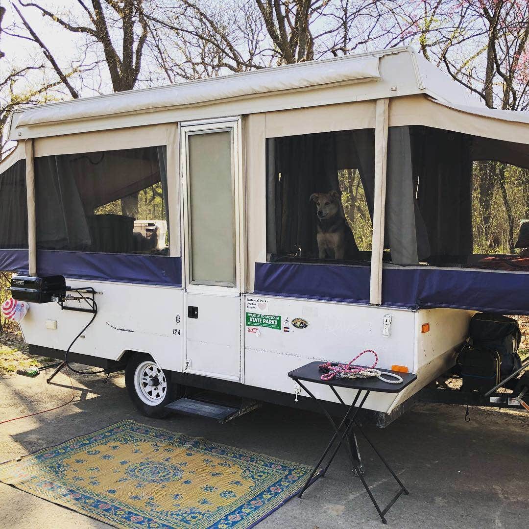 Meaghan S.'s photo of rv camping at Hackberry Hollow Campground — Indian Cave State Park near Du Bois, NE