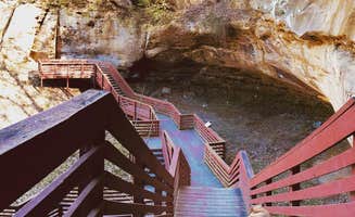 Meaghan S.'s photo of camping with pets at Hackberry Hollow Campground — Indian Cave State Park near Forest City, MO