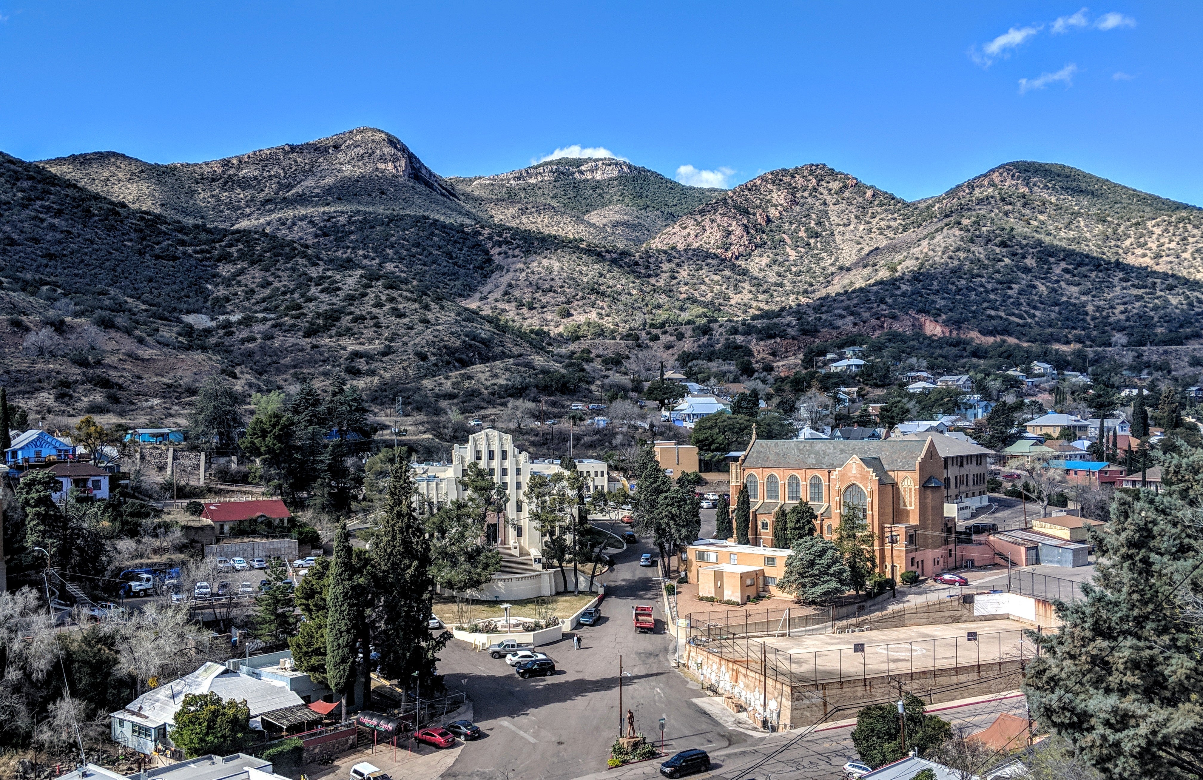 View from above Bisbee.