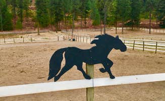 Jennifer B.'s photo of camping with a horse at 5 Authentic Barn Campsites in Washington