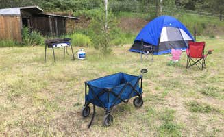Jennifer B.'s photo of tent camping at 5 Authentic Barn Campsites near Newman Lake, WA