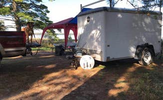 Nikki M.'s photo of camping with pets at Munising Tourist Park Campground near Pictured Rocks National Lakeshore