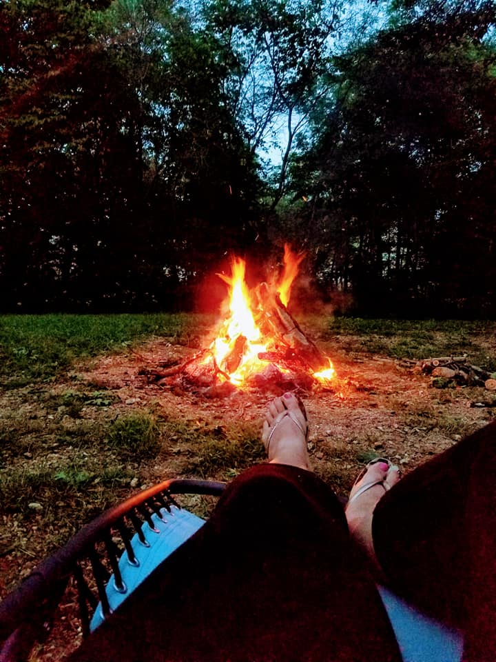 Nothing like relaxing by the campfire