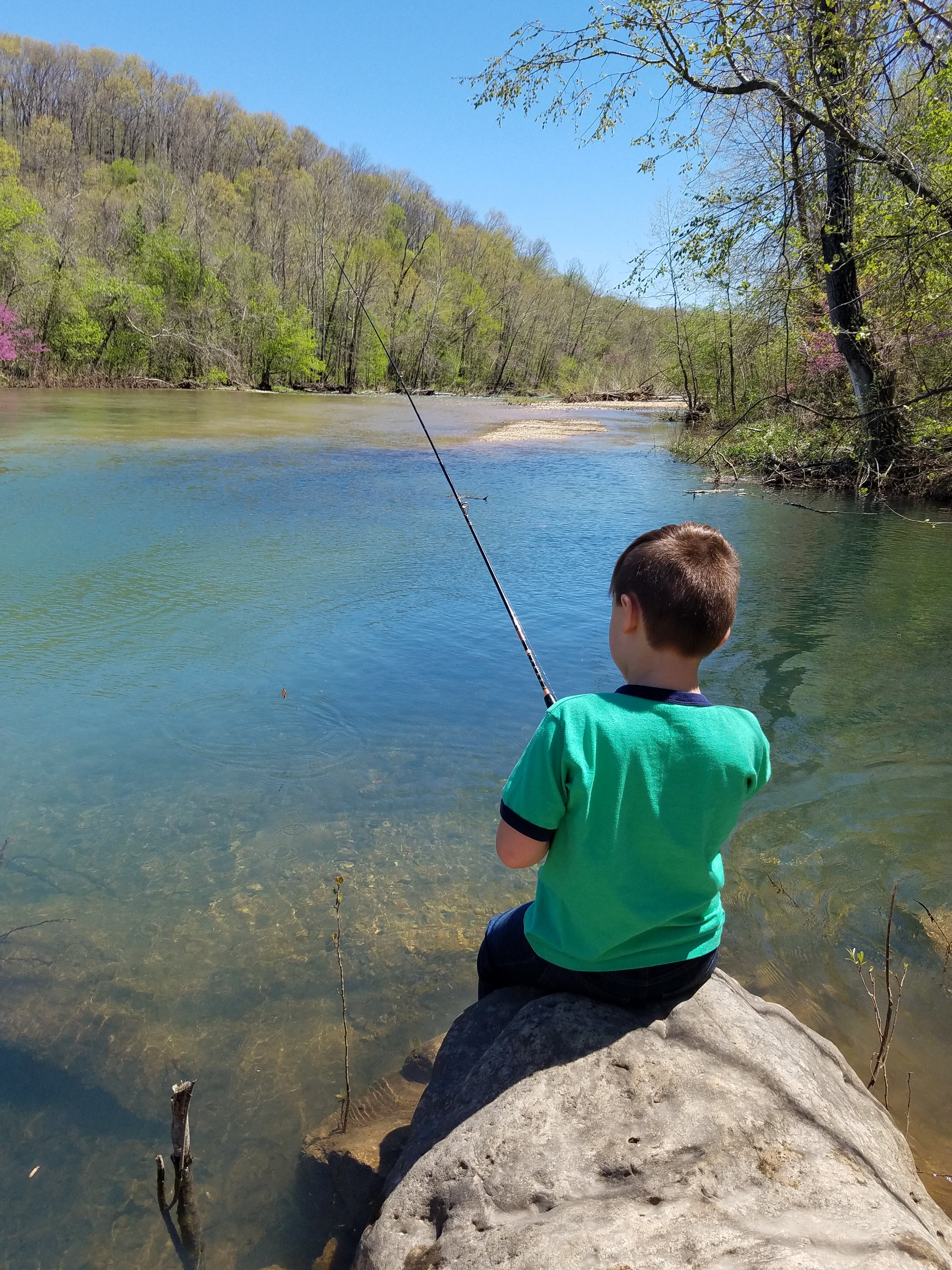 Our favorite fishing spot on Big Creek