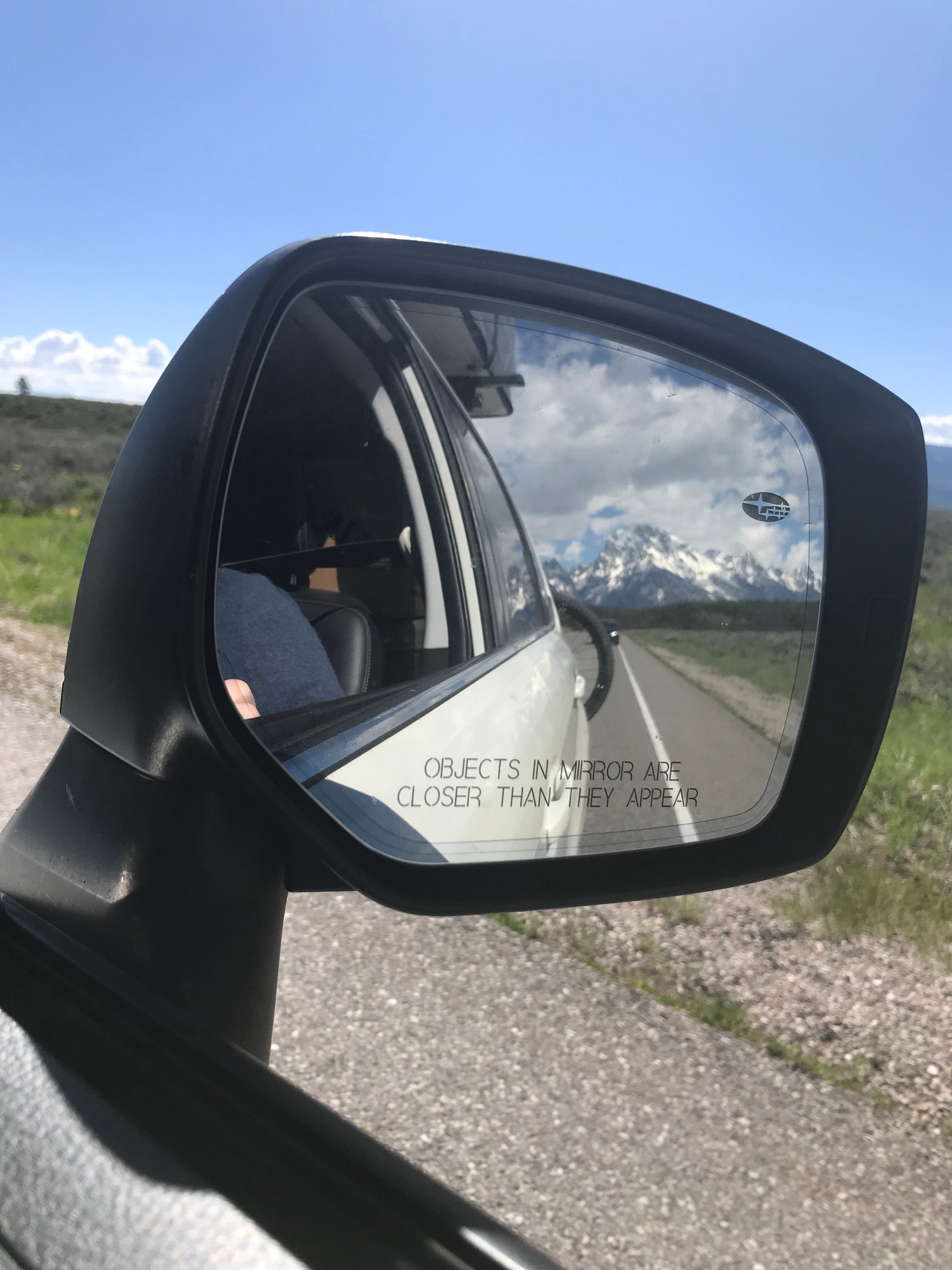 Leaving Tetons driving to Yellowstone