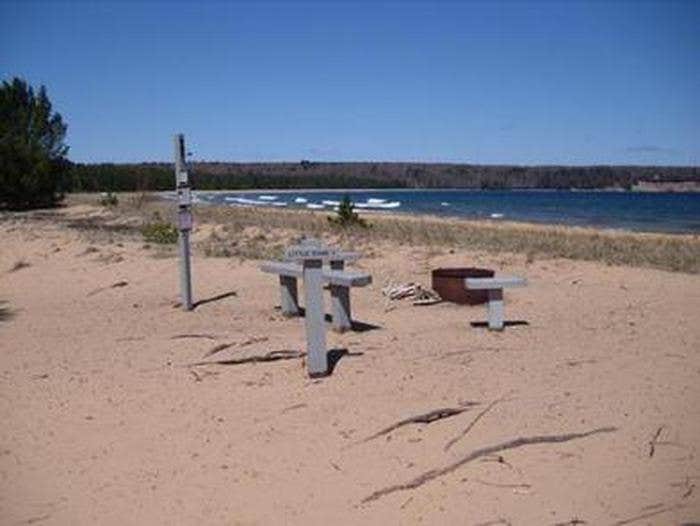 Camper-submitted photo at Little Dune I Campsite on Grand Island near Chatham, MI