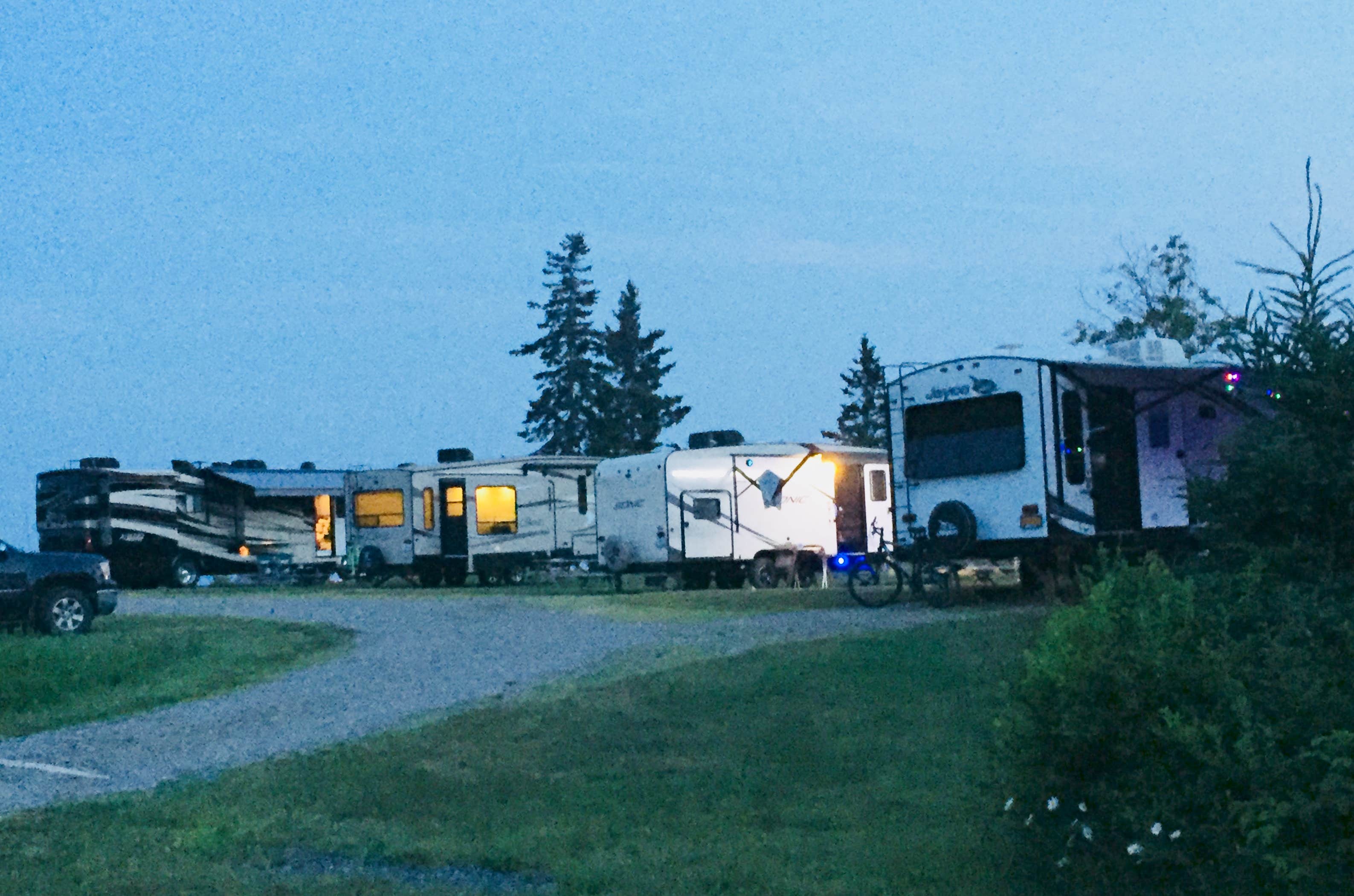 seashore campsites trailers for sale