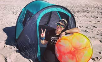 Crystal C.'s photo of tent camping at Backcountry Primitive Sites — White Sands National Park near Cloudcroft, NM