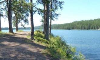 Camping near Owl Creek Packer Camp: Lake Inez Point 6 (group Camp Site), Seeley Lake, Montana