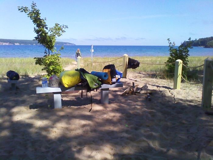 Camper submitted image from Little Dune II Campsite on Grand Island - 2