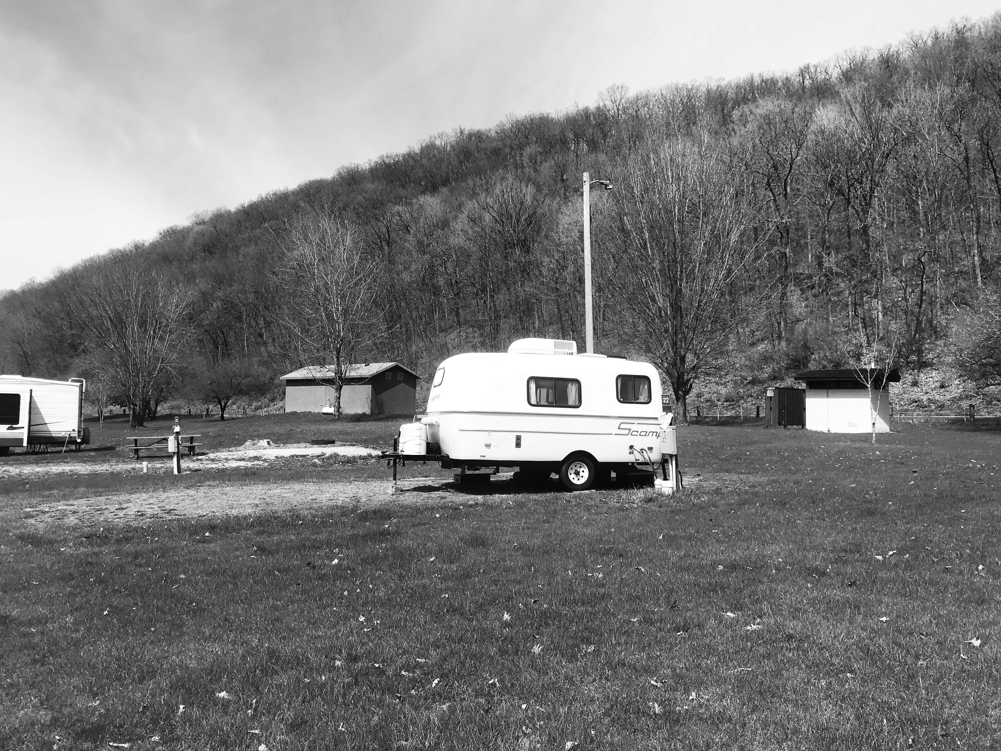 Sara M.'s photo of rv camping at Boat Landing Campground — Bad Axe Watershed near Newton, WI