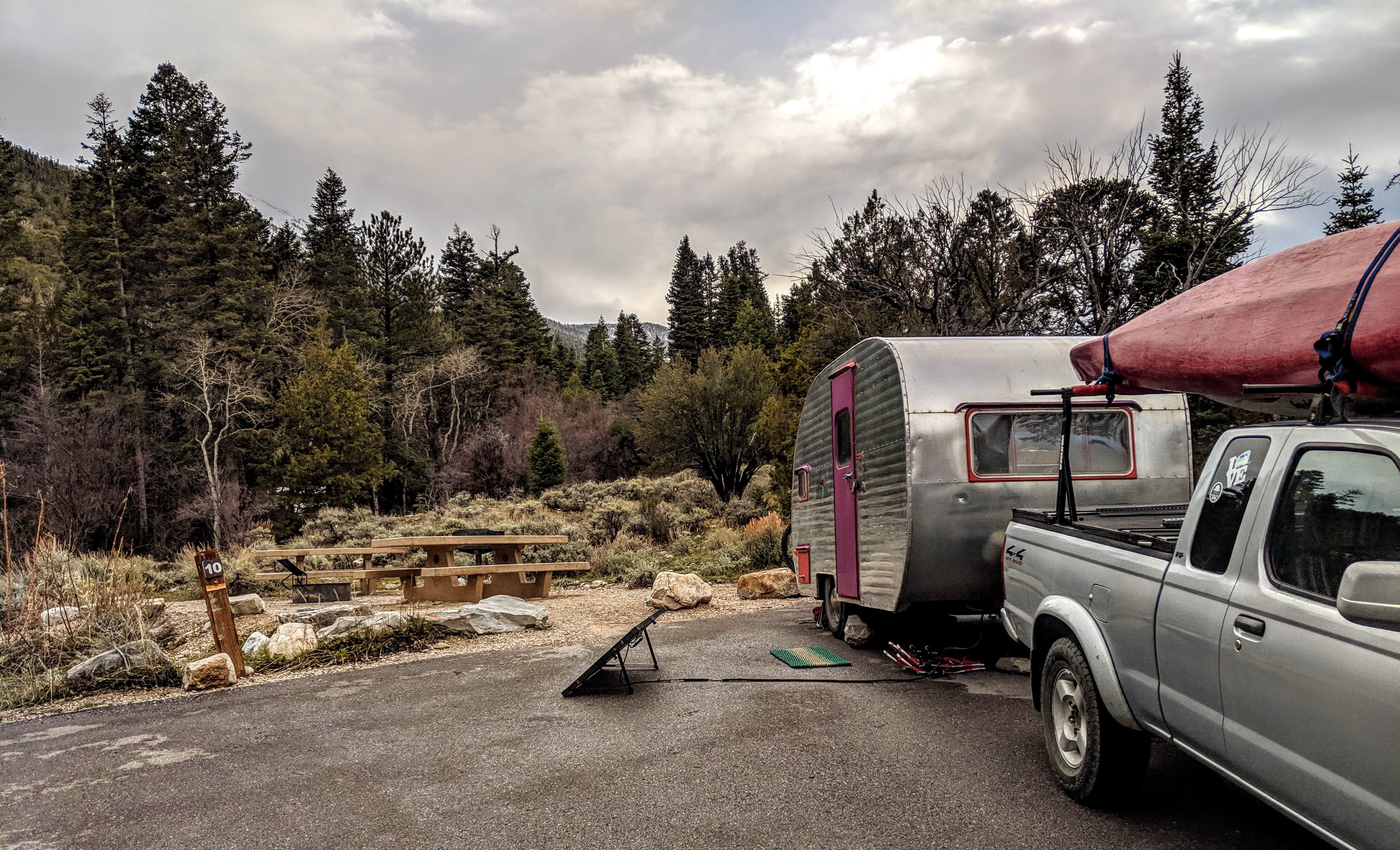 Shari  G.'s photo of rv camping at Upper Lehman Creek Campground — Great Basin National Park near Lund, NV