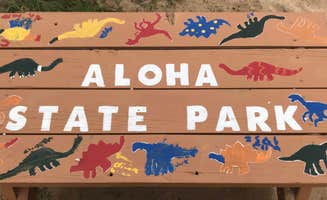 Nikki M.'s photo of camping with pets at Aloha State Park Campground near Rogers City, MI