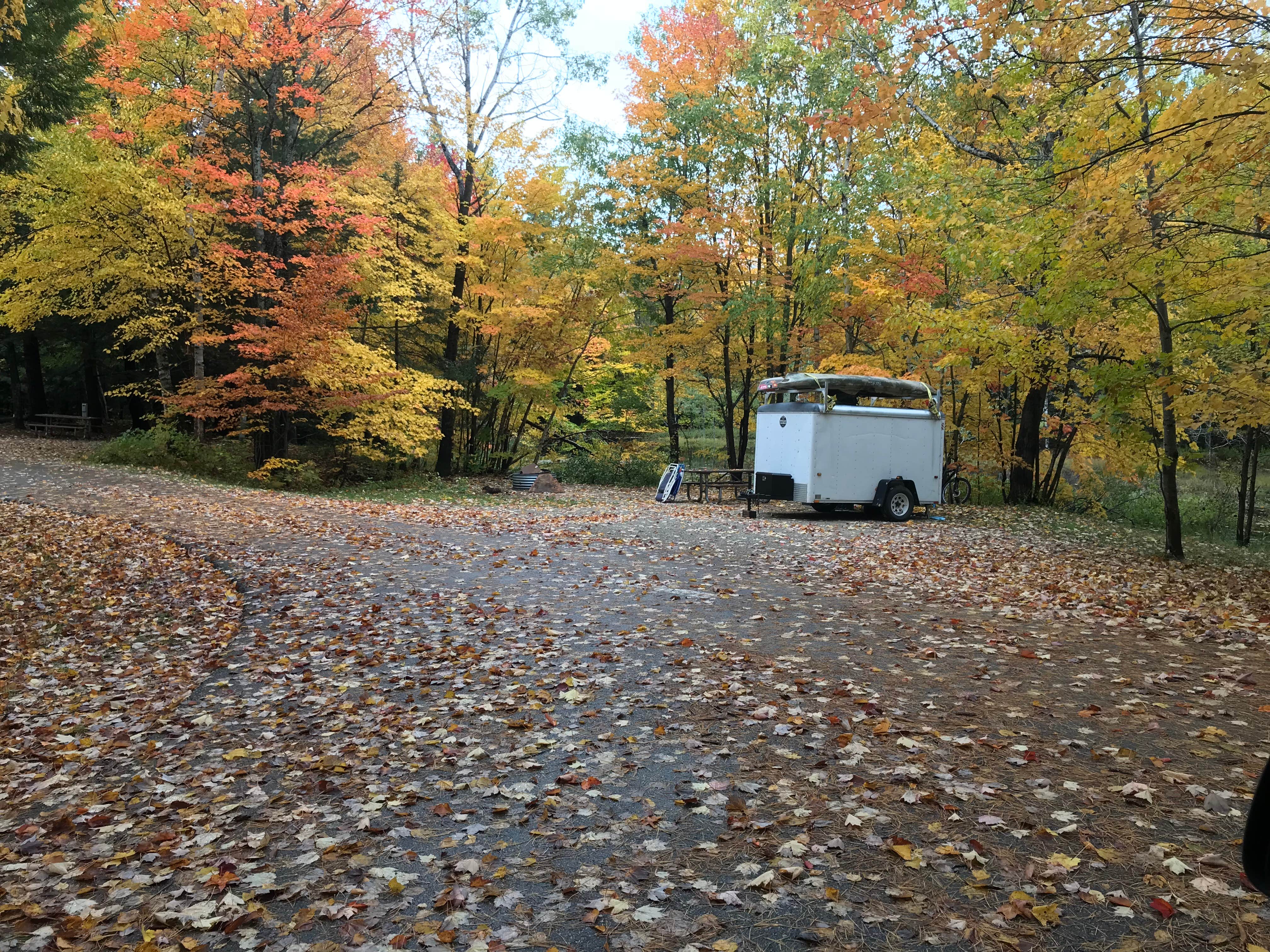 Nikki M.'s photo of rv camping at Lower Falls Campground — Tahquamenon Falls State Park near Grand Marais, MI