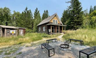 Camping near Spotted Bear: Swan Guard Station, Bigfork, Montana