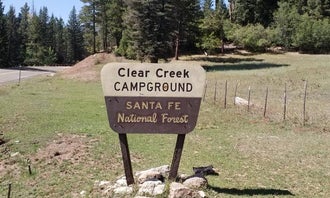 Camping near Calaveras Canyon: Clear Creek Campground, Cuba, New Mexico