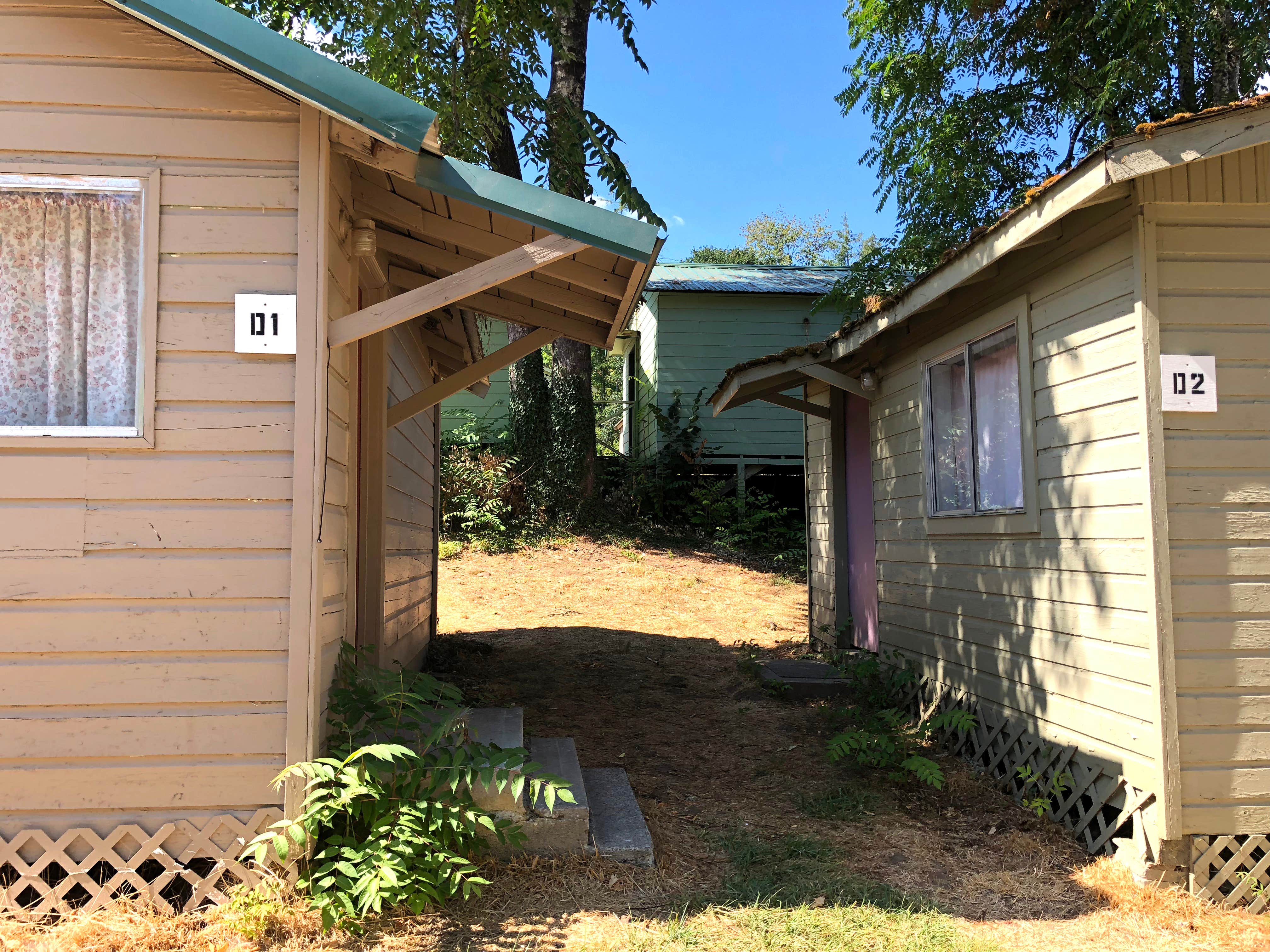 Corinna B.'s photo of a cabin at Lewis River Campground Community of Christ near Woodland, WA