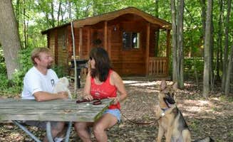 Angela H.'s photo of a cabin at Indian Creek Camp & Conference Center near Grass Lake, MI