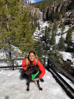 Sasha W.'s photo of camping with pets at Tumalo State Park Campground near Deschutes & Ochoco National Forests & Crooked River National Grassland
