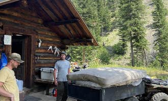Camping near Castle Rock: Deer Creek Cabin (MT), Mcleod, Montana
