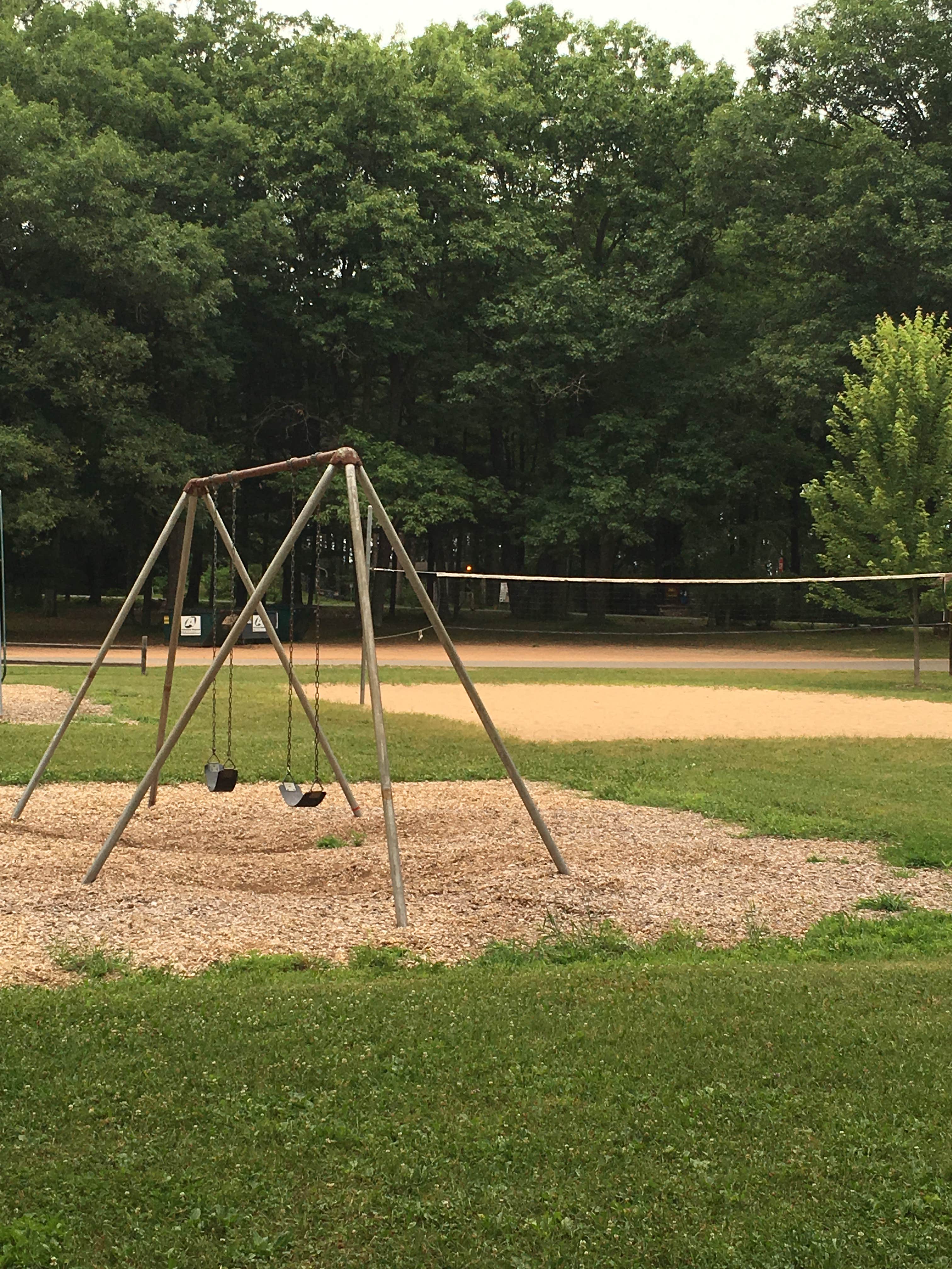 The playground and ball field had more tent sites around the outside edge.