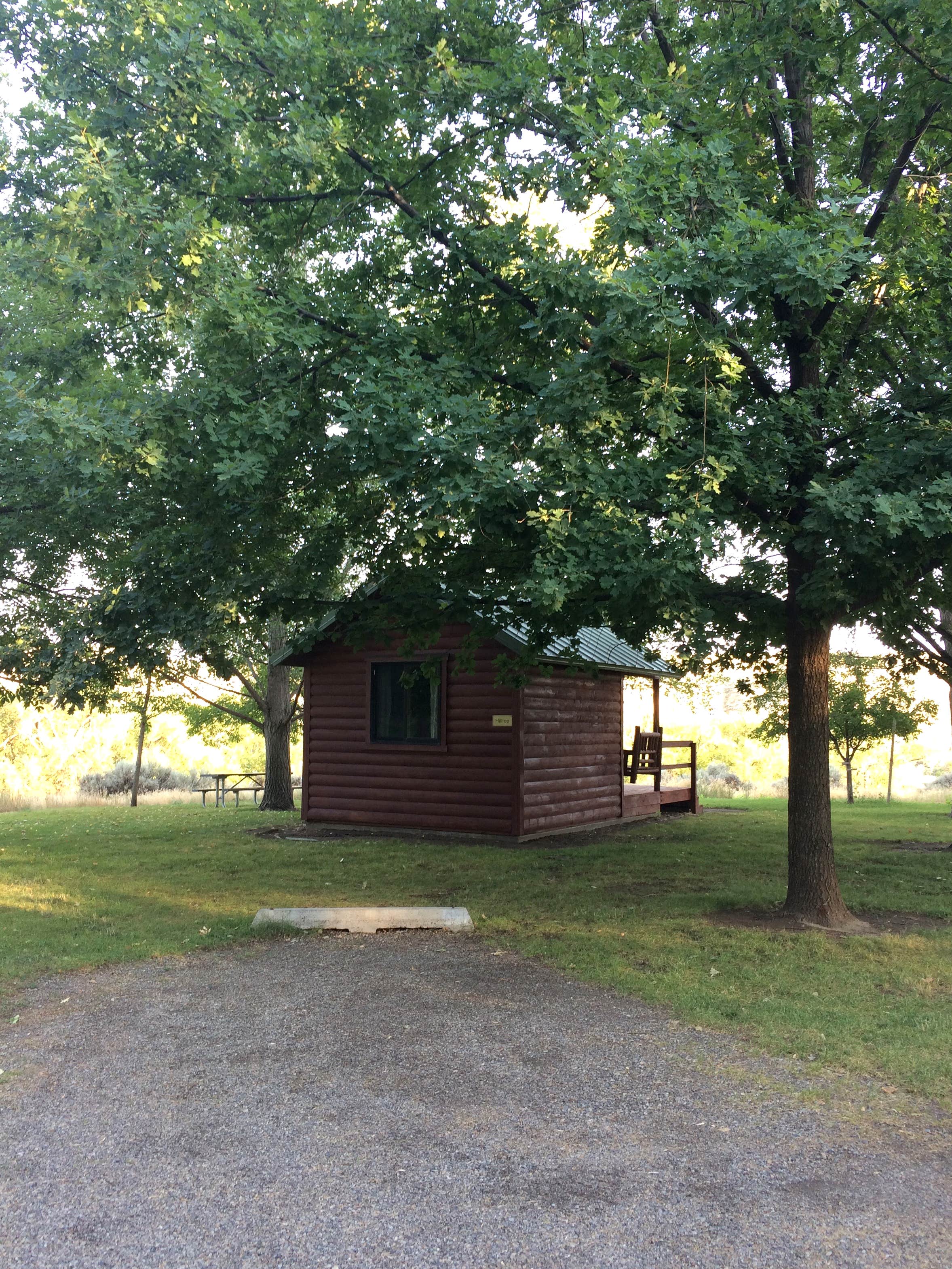 Corinna B.'s photo of glamping accommodations at Three Island Crossing State Park Campground near Jerome, ID
