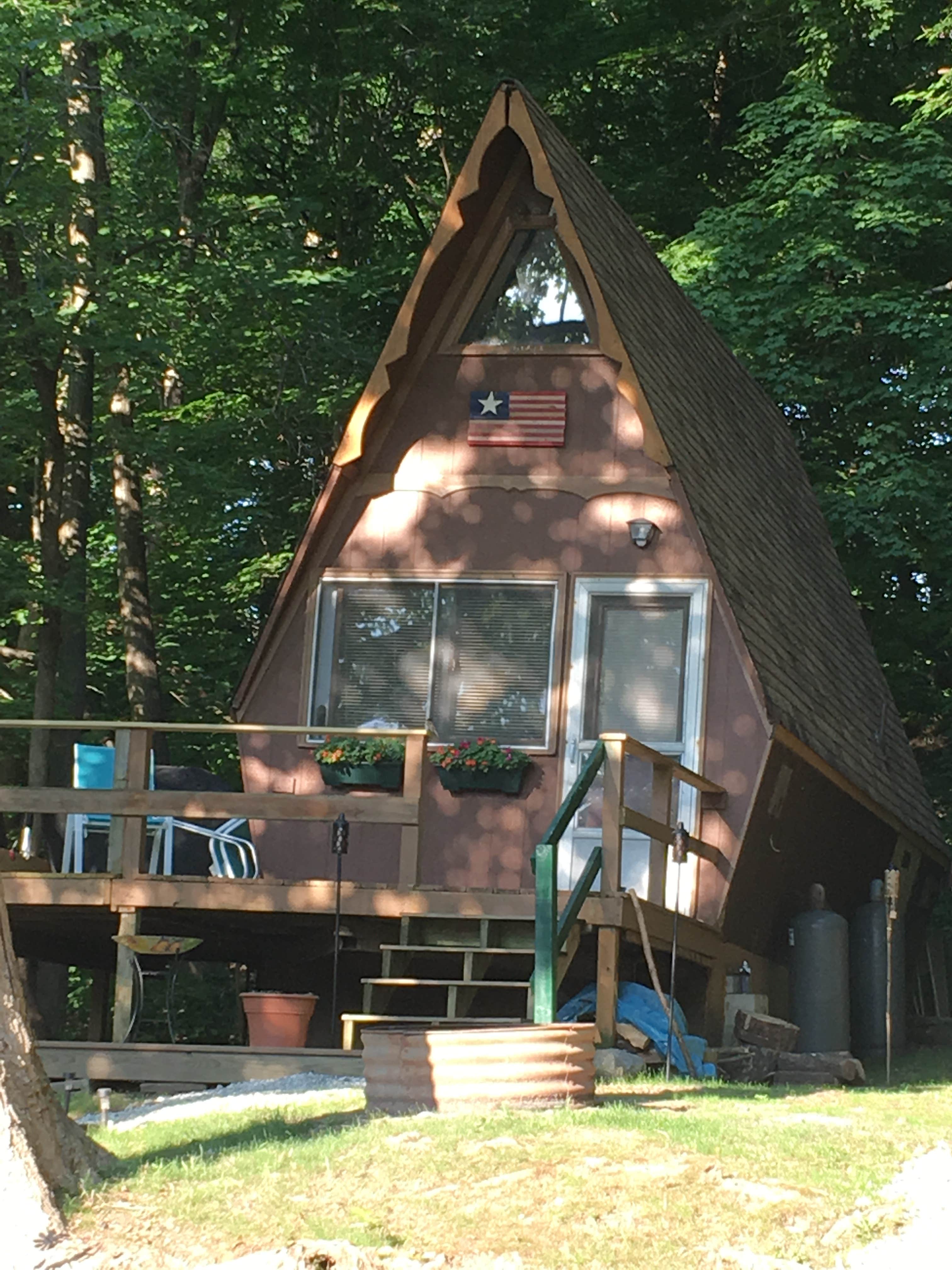 Would have loved to see the inside of the A frame cabins!