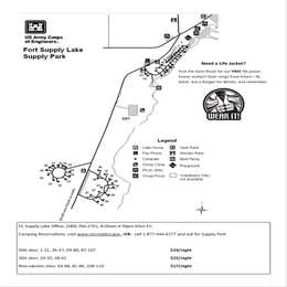 Public Campgrounds: COE Fort Supply Lake Supply Park