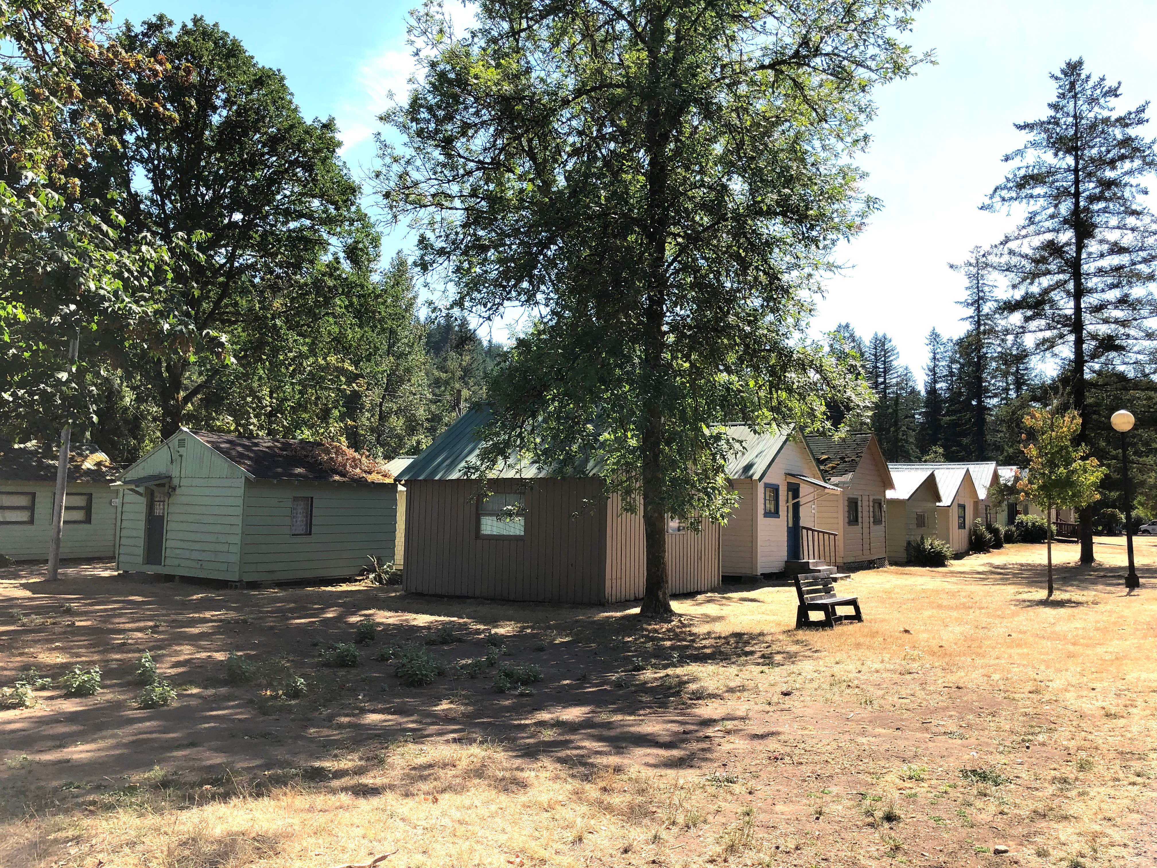 Corinna B.'s photo of a cabin at Lewis River Campground Community of Christ near Milwaukie, OR