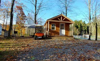 Zach V.'s photo of a cabin at Martin Stream Campground near Bryant Pond, ME
