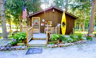 Camping near Boothby's Orchard: Martin Stream Campground, Buckfield, Maine