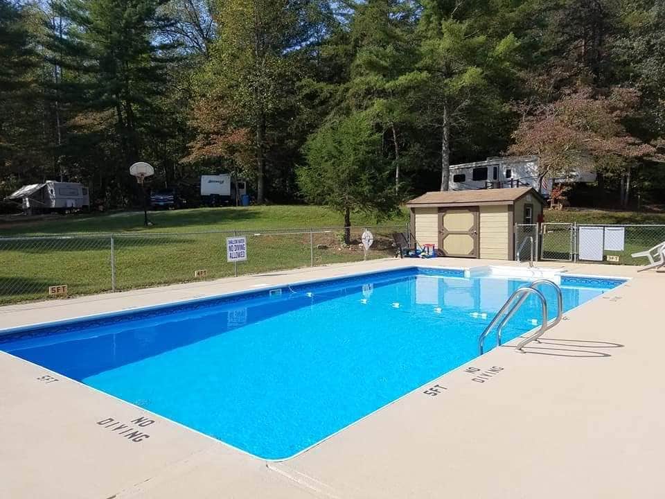Camper submitted image from Rose Creek Campground and Cabins Franklin, NC - 2