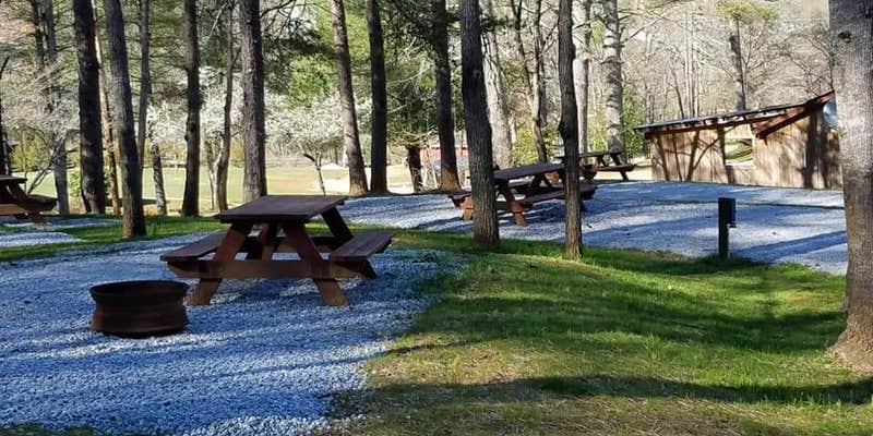 Camper submitted image from Rose Creek Campground and Cabins Franklin, NC