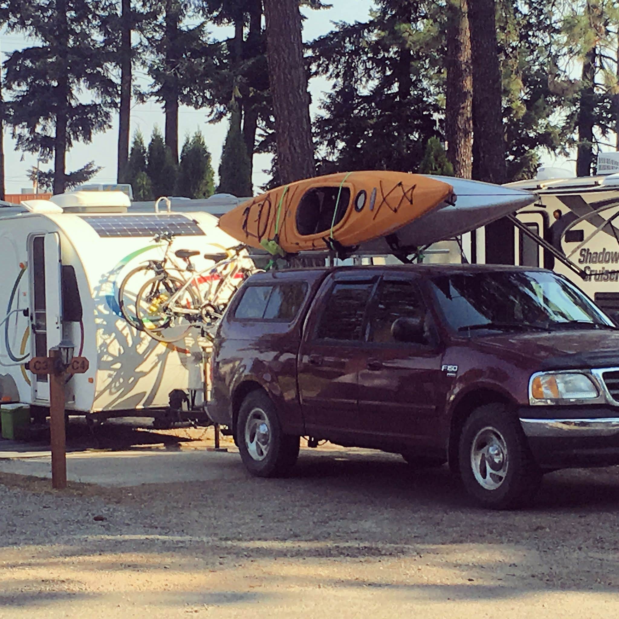 Dan R.'s photo of rv camping at Tamarack RV Park And Vacation Cabins near Harrison, ID