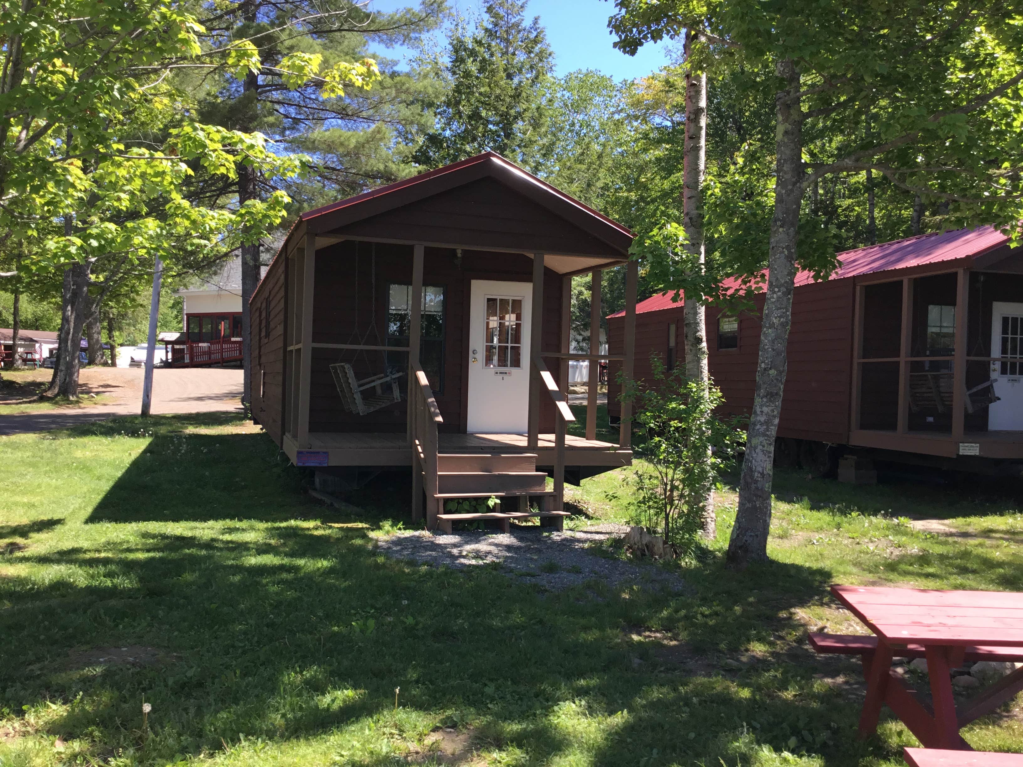 April R.'s photo of glamping accommodations at Birches Lakeside Campground near Searsmont, ME