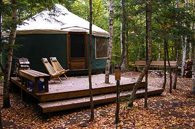 Scott M.'s photo of glamping accommodations at Frost Mountain Yurts in Maine