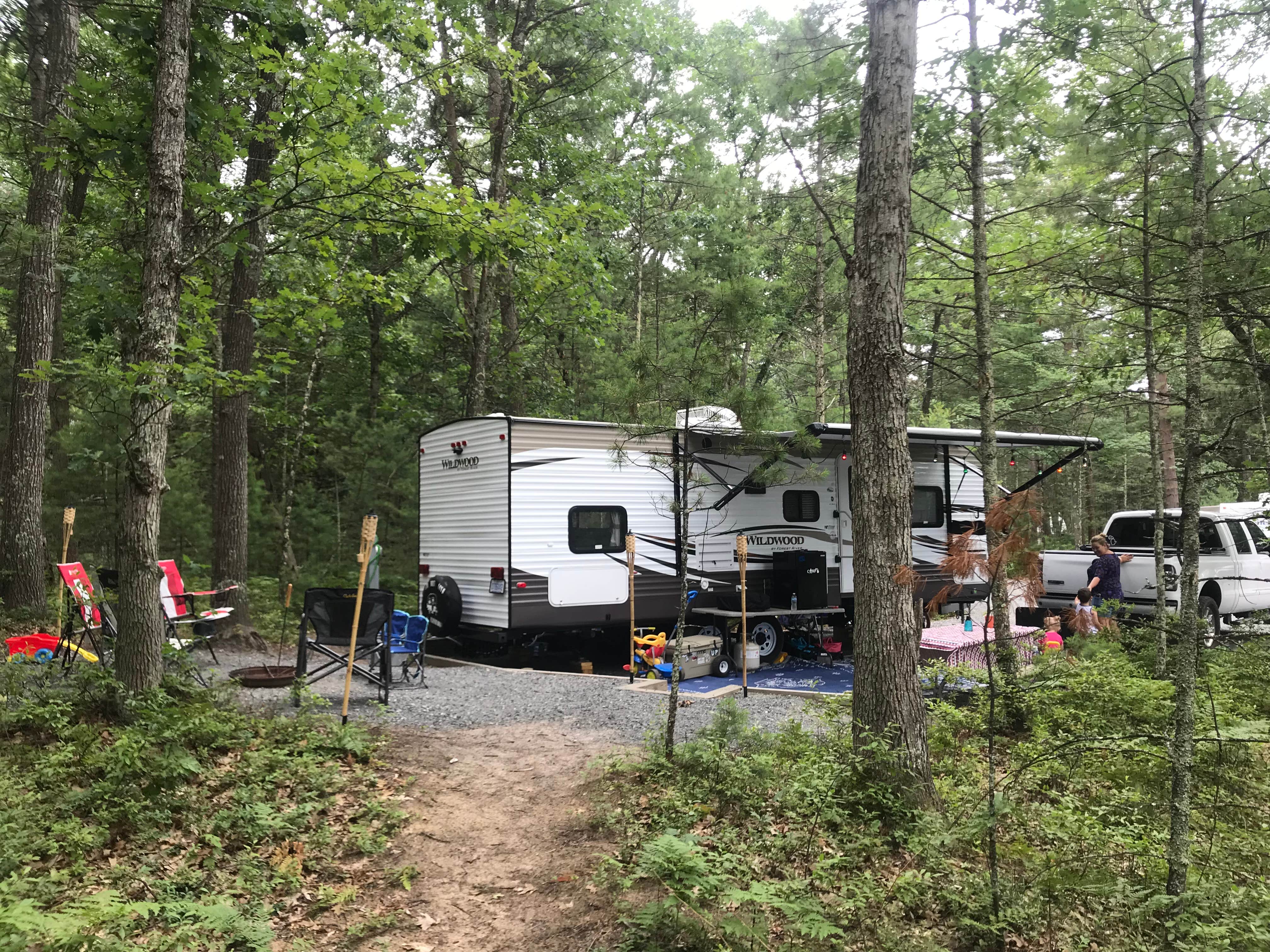 Jason C.'s photo of rv camping at Hill & Hollow Campground & RV Park near Pentwater, MI