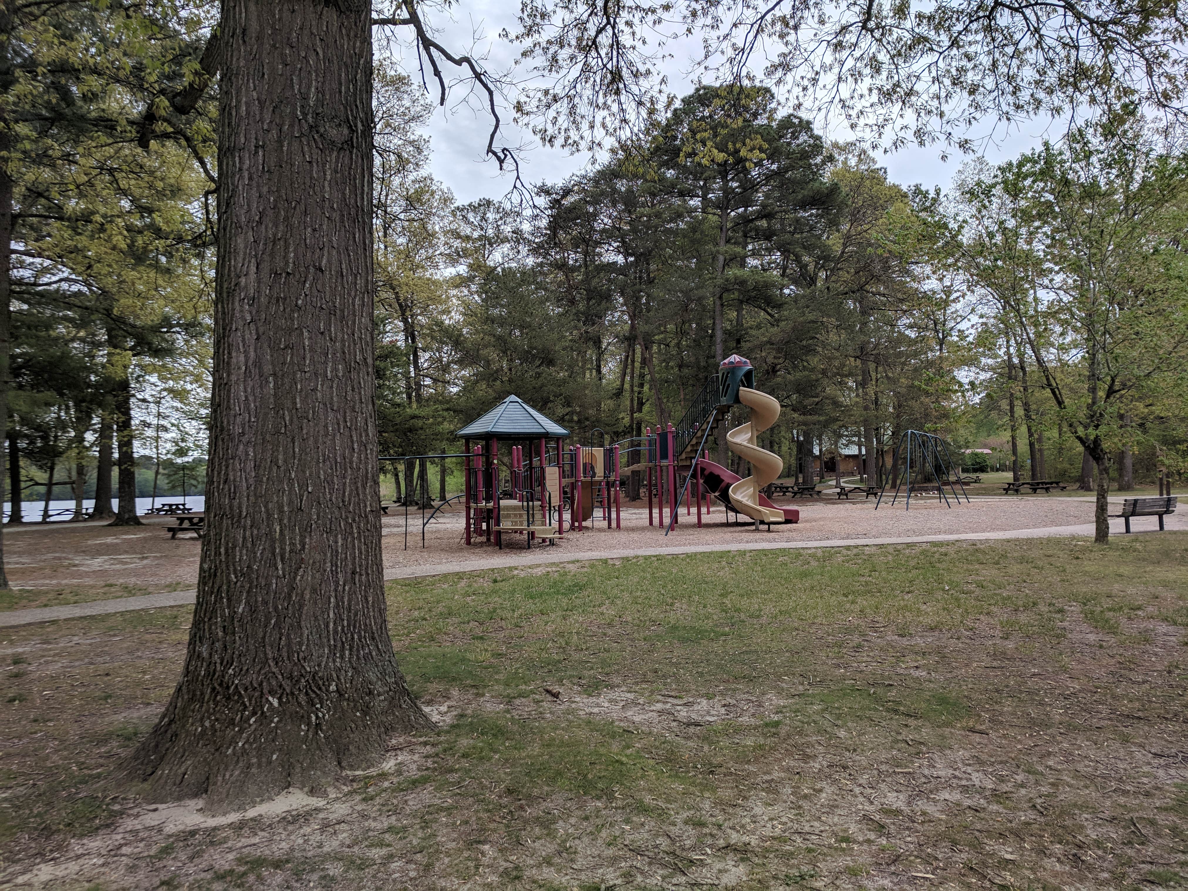 One of two park playground areas