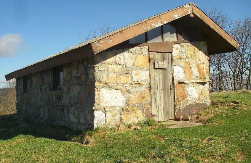 Camper-submitted photo at Chestnut Knob Shelter, Appalachian Trail near Max Meadows, VA