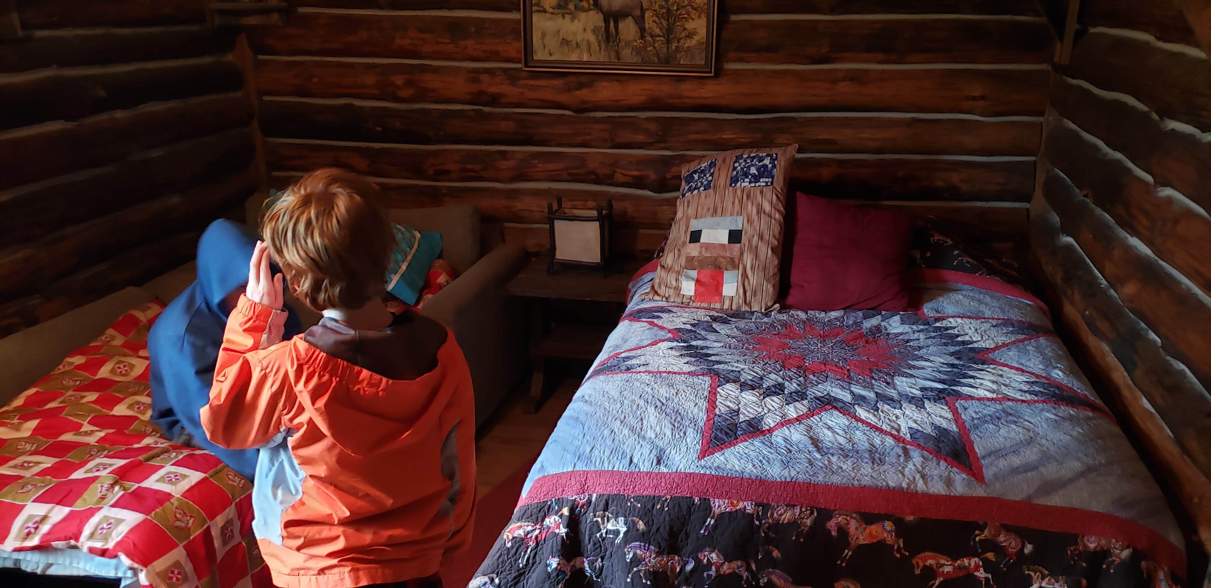 Beds were made for us and super cute.