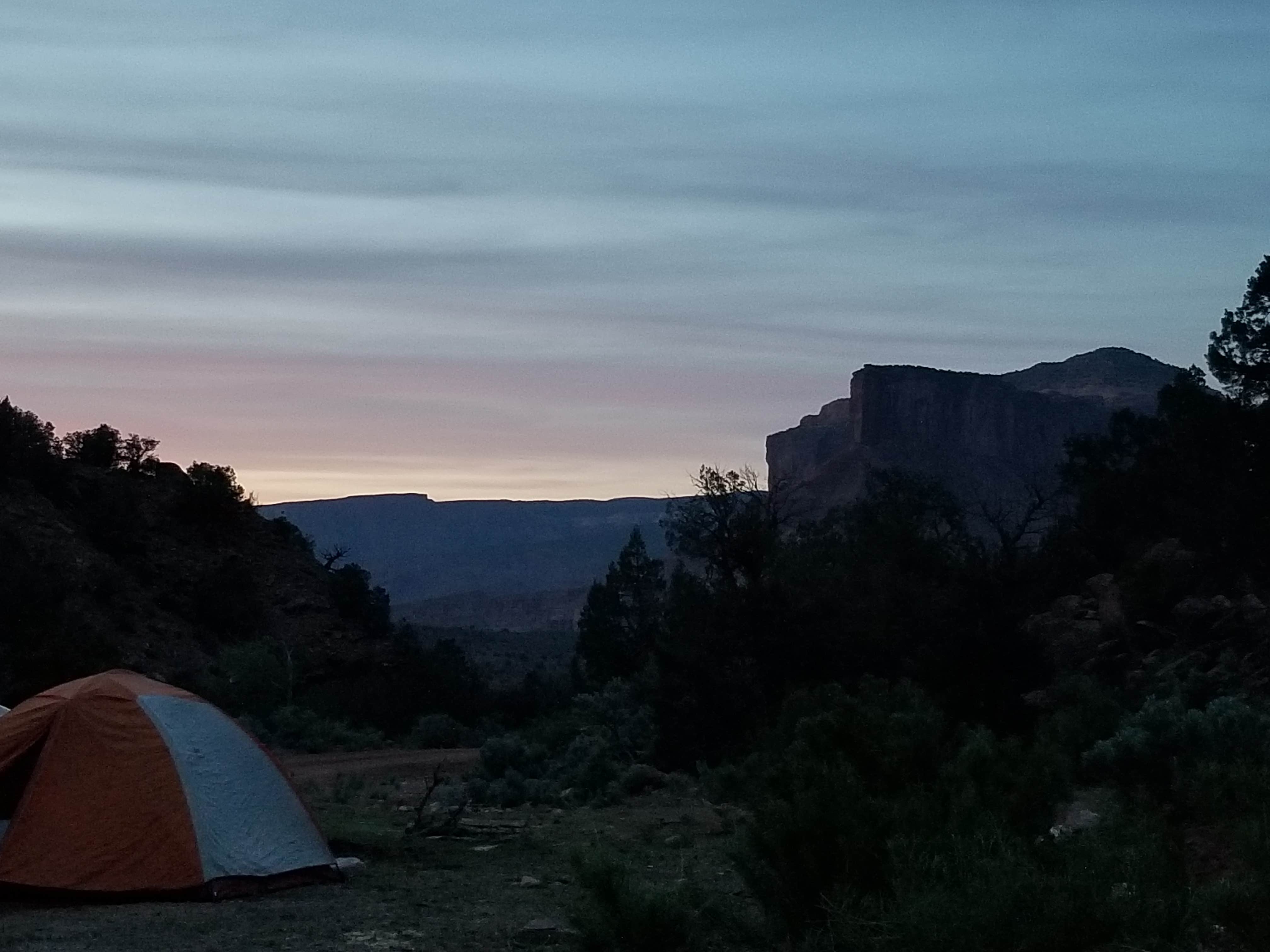 Melissa K.'s photo of a dispersed camping area at Gateway Recreation Area Dispersed, BLM near Glade Park, CO