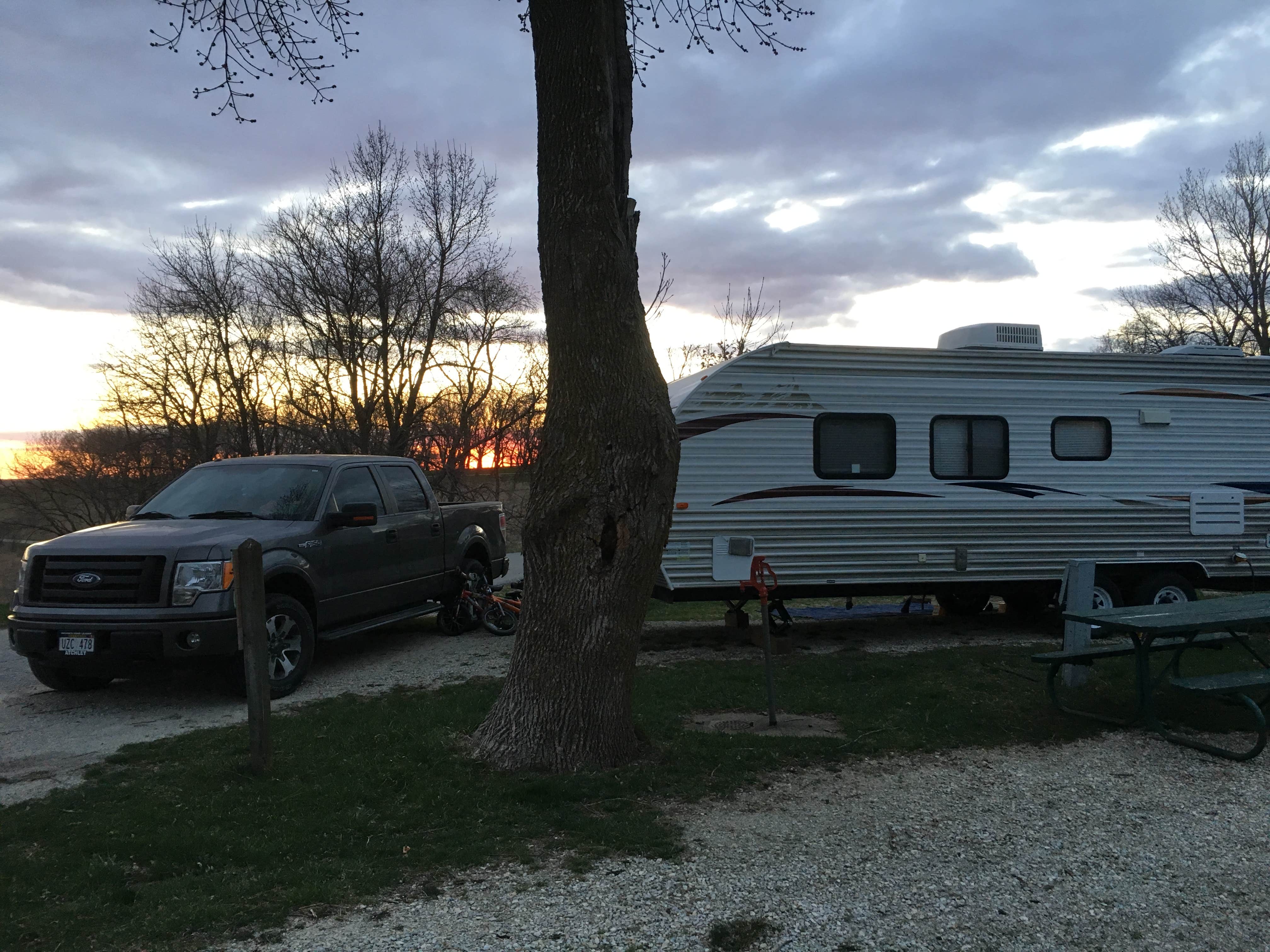 John K.'s photo of rv camping at Lake Anita State Park Campground near Audubon, IA