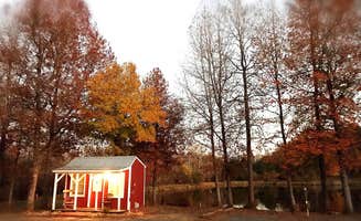 Nikki A.'s photo of glamping accommodations at Deep River Campground And RV Park near Greensboro, NC