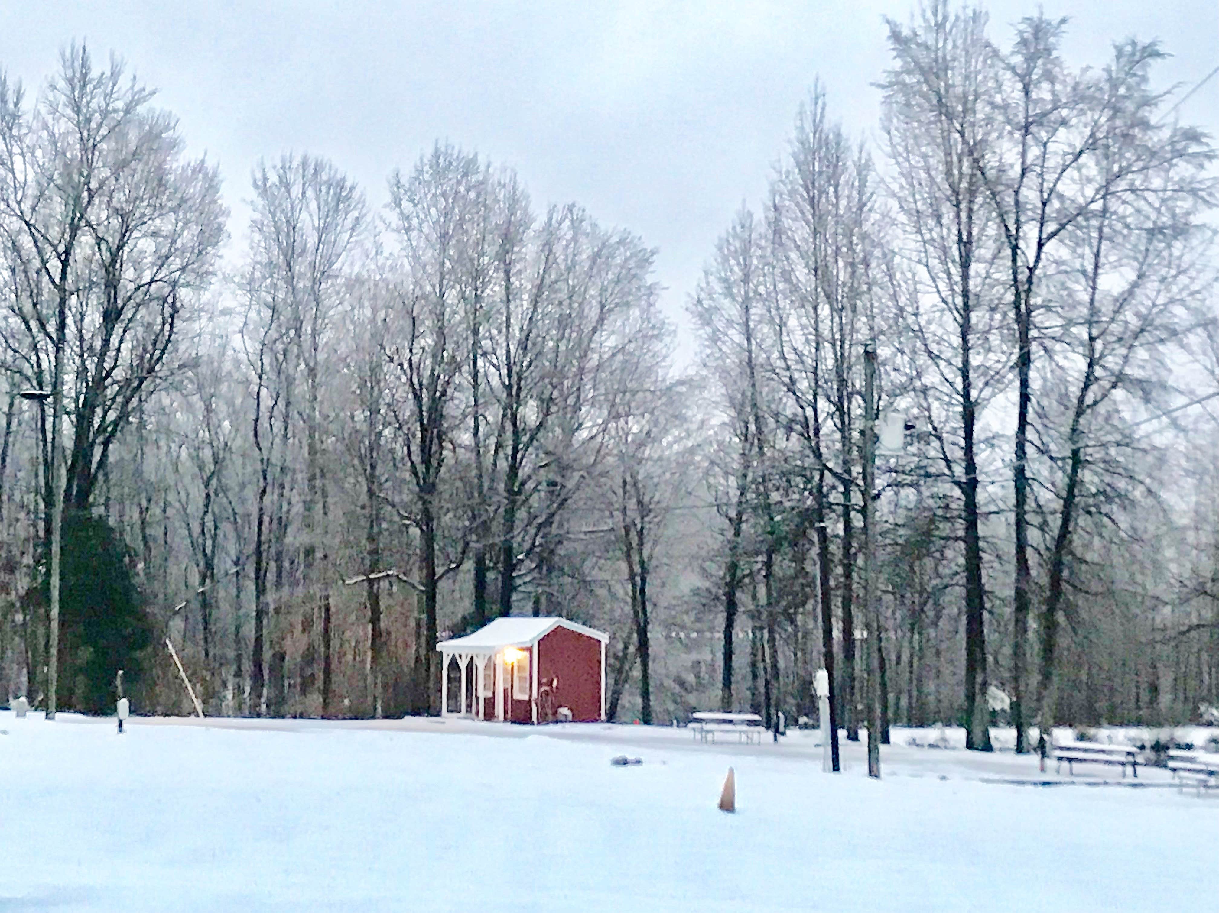 Nikki A.'s photo of glamping accommodations at Deep River Campground And RV Park near Uwharrie National Forest